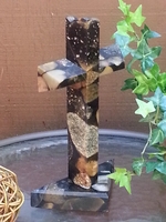 Standing Cross- Jurasic Granite, Triangle Base