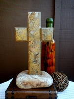 Standing Limestone Cross  North Shore Stone Ceil's Cross II