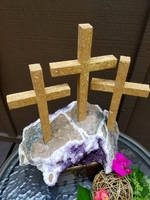 Standing Three Cross on Thunder Bay Amethyst 