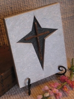 Star of Bethlehem Plaque With Cross