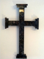 Wall Cross - Brown Granite, Renaissance 