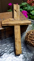 Wall Cross- Building Blocks of Faith - Reclaimed TX Stone 