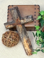 Wall Cross - Golden Noir Granite, Angled