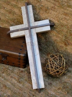 Wall Cross - Marble and Quartzite - Light Brown, Dimensional