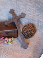 Wall Cross - Two Layer Brown Slate