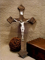 Wall Crucifix - Emparador Granite