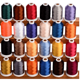 24 Assorted Colors Polyester Thread 