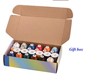 24 Assorted Colors Polyester Thread 