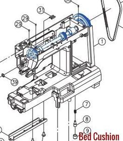 Bed Cushion Singer #270K6A0063000
