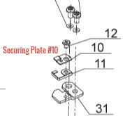 Bobbin Case Securing Plate #10, Singer 416443101