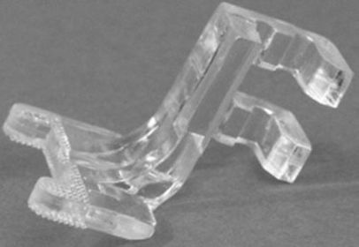 Clear Button Sew on Foot