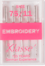 Embroidery Needles 5 Pk Size 11-Light