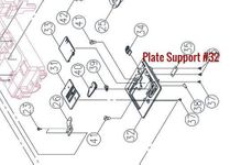 Needle Plate Support, SINGER #68003565