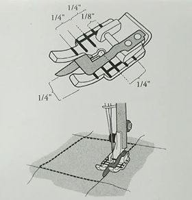 STITCH-IN DITCH FOOT CLEAR, VIKING 4129274-46 
