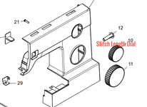 Stitch Length Dial, SINGER #68023735