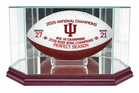 INDIANA ALUMNI<BR>2025 NATIONAL CHAMPIONS<BR>SOUVENIR FOOTBALL<BR>DISPLAY CASE COMBO