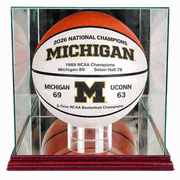MICHIGAN WOLVERINES<br>2026 NATIONAL CHAMPIONS<br>SOUVENIR BASKETBALLS<BR>DISPLAY CASE COMBO MICHIGAN WOLVERINES<br>2026 NATIONAL CHAMPIONS<br>SOUVENIR BASKETBALLS<BR>DISPLAY CASE COMBO