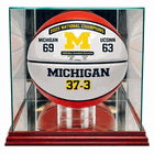 MICHIGAN WOLVERINES<br>2026 NATIONAL CHAMPIONS<br>SOUVENIR BASKETBALLS<BR>DISPLAY CASE COMBO<br>SPECIAL PRICING