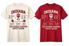 INDIANA HOOSIERS<BR>2025 NATIONAL CHAMPIONS<BR>CUSTOM TEE SHIRT S-XL