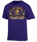 LSU TIGERS<BR>4-TIME NATIONAL CHAMPIONS<BR>NCAA LICENSED 2XL-4XL TEE SHIRTS