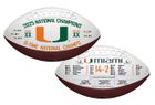 MIAMI HURRICANES<BR>2025 NATIONAL CHAMPIONS<BR>SOUVENIR FOOTBALLS
