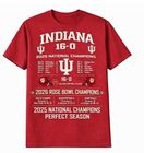 INDIANA HOOSIERS<BR>2025 NATIONAL CHAMPIONS<BR>CUSTOM TEE SHIRT 2XL