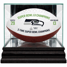 SEATTLE SEAHAWKS <BR>SUPER BOWL LX <BR>SOUVENIR FOOTBALL<BR>DISPLAY CASE COMBO<br>SEA HAWKERS SPECIAL SEATTLE SEAHAWKS <BR>SUPER BOWL LX <BR>SOUVENIR FOOTBALL<BR>DISPLAY CASE COMBO<br>SEA HAWKERS SPECIAL