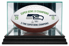 SEATTLE SEAHAWKS <BR>SUPER BOWL LX <BR>SOUVENIR FOOTBALL<BR>DISPLAY CASE COMBO