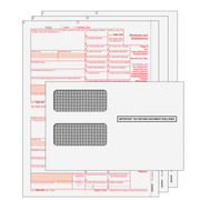 DIVS3E - 1099-DIV 2up Preprinted 3-part Kit with Self Seal Envelopes (DIVS3E)