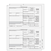 EFINTS205 - 1099-INT Preprinted Interest Income - 2-part E-file Set (EFINTS205)