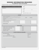 Missing Information Form with Checklist (A072) 
