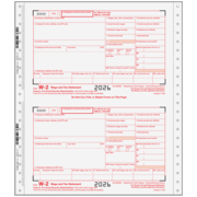 W-2 1-Wide Form 6-Part Carbonless (CW2056)  