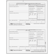 W-2 2up Condensed Employee Copies B/C (BW2EEBC05) 