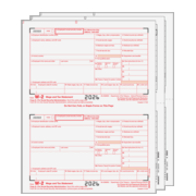 W-2 2up Preprinted Condensed  Set 4-Part (W2COMBS405) 