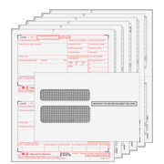 W-2 2up Preprinted Traditional Kit 6-Part  w/Envelopes (W2TRADS6EG)  