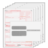 W-2 2up Preprinted Traditional Kit 6-Part  w/Envelopes (W2TRADS6EG)  