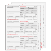 W-2 3up Preprinted Condensed  Set 4-Part (W23UPS405) 