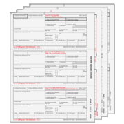 W-2 3up Preprinted Condensed  Set 6-Part (W23UPS605)  