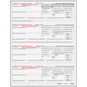 W-2 4up  Condensed Ver. 2 Employee Copies B/C/2/2 (BW24DWN05)  