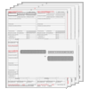 W-2 4up Preprinted Condensed  Kit 8-Part Quadrants  w/Envelopes (W24UPS8EG)  