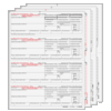 W-2 4up Preprinted Condensed  Set 6-Part  Horizontal (W24DOWN605)  