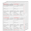 W-2 4up Preprinted Condensed Set 6-Part  Quadrants (W24UPS605)  