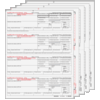 W-2 4up Preprinted Condensed  Set 8-Part  Horizontal (W24DOWN805)  