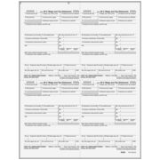 W-2 4up Ver 1 Employer 1/D  (80026) 