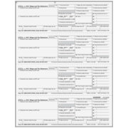W-2 Form - Employer State, City or Local Copy - Condensed 4up (B4DWNEMP) 