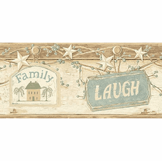 878784 Cream Live Laugh Love Wallpaper Border CTR63153b