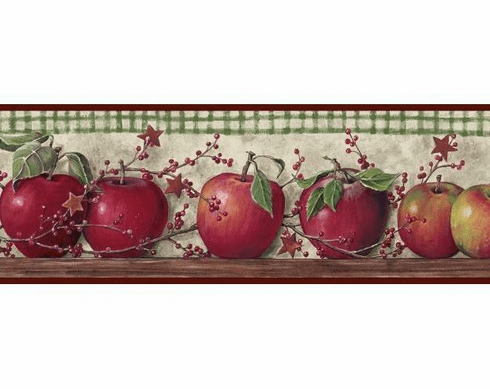878906 Just Apples Wallpaper Border BH11-089-001-35