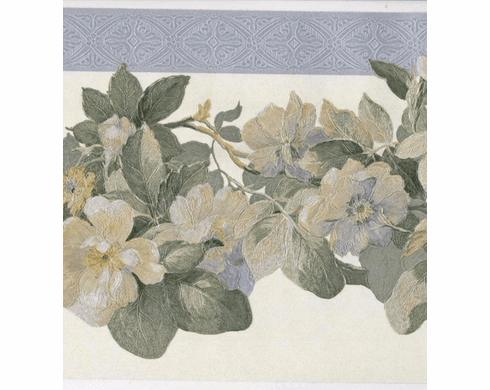 879113 Satin Apple Blossoms Wallpaper Border 128b55906sb