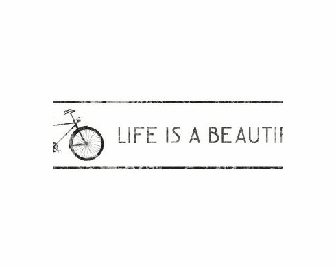 879331 Life is Beautiful Bicycle Wallpaper Border BP8333bd