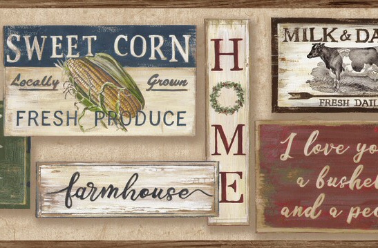 Rustic Farm Border Rustic Wallpaper Borders